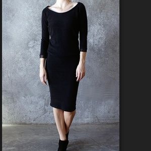 Humanoid Leather Trim Dress